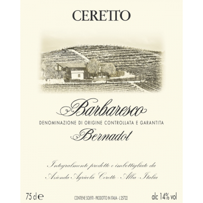Ceretto Barbaresco Bernardot 2020 (6x75cl)