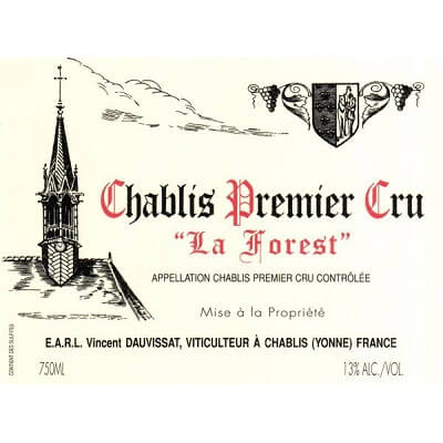 Vincent Dauvissat Chablis 1er Cru La Forest 2022 (1x150cl)