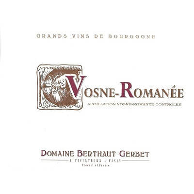 Berthaut-Gerbet Vosne-Romanee 2022 (1x75cl)