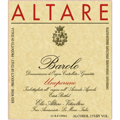 Elio Altare Barolo Unoperuno 2017 (6x75cl)