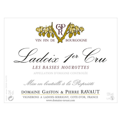 Gaston et Pierre Ravaut Ladoix 1er Cru Basses Mourotttes 2022 (6x75cl)
