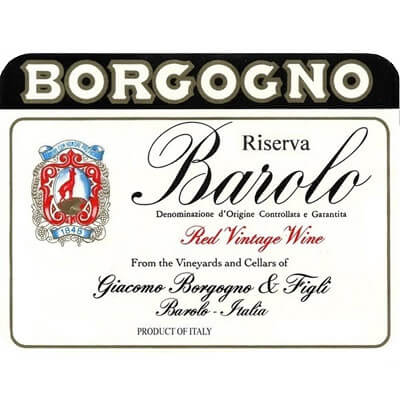 Giacomo Borgogno Barolo Riserva Cannubi 2017 (6x75cl)