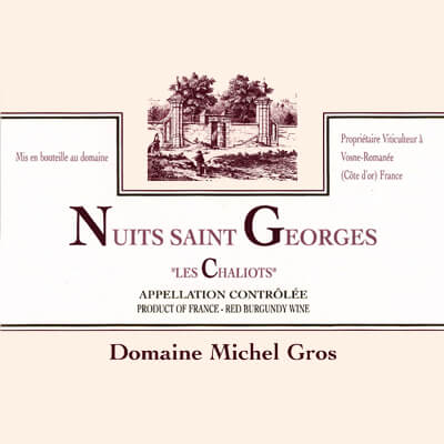 Michel Gros Nuits-Saint-Georges Les Chaliots 2022 (6x75cl)