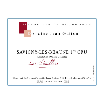 Jean Guiton Savigny-les- Beaune 1er Cru Les Peuillets 2019 (6x75cl)