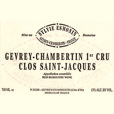 Sylvie Esmonin Gevrey-Chambertin 1er Cru Clos Saint-Jacques 2022 (12x75cl)