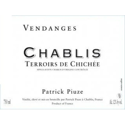 Patrick Piuze Chablis Terroir de Chichee 2022 (12x75cl)