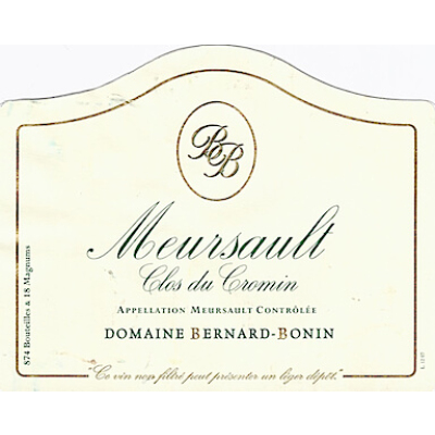 Bernard Bonin Meursault Clos Du Cromin 2022 (5x75cl)