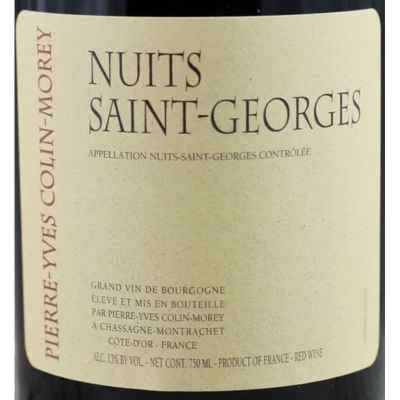 Pierre Yves Colin Morey Nuits Saint Georges 2022 (6x75cl)
