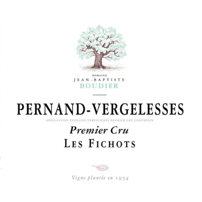 Jean Baptiste Boudier Pernand-Vergelesses 1er Cru Fichots 2022 (12x75cl)