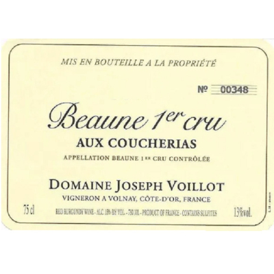 Joseph Voillot Beaune 1er Cru Aux Coucherais 2022 (6x75cl)