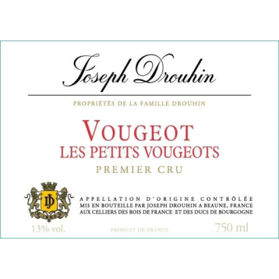 Joseph Drouhin Vougeot 1er Cru Les Petits Vougeots 2019 (6x75cl)