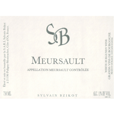 Sylvain Bzikot Meursault 2022 (6x75cl)