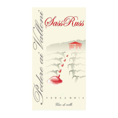 Podere di Valloni Colline Novaresi Sass Russ 2017 (6x75cl)