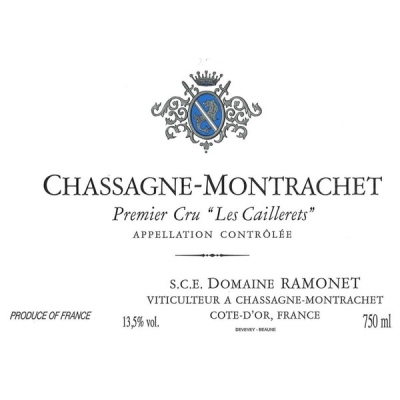 Ramonet Chassagne-Montrachet 1er Cru Clos du Caillerets 2022 (6x75cl)