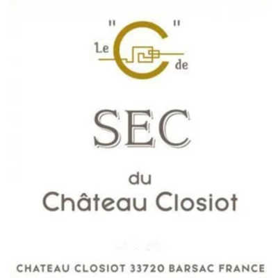 Le C Sec du Chateau Closiot Blanc 2022 (12x75cl)