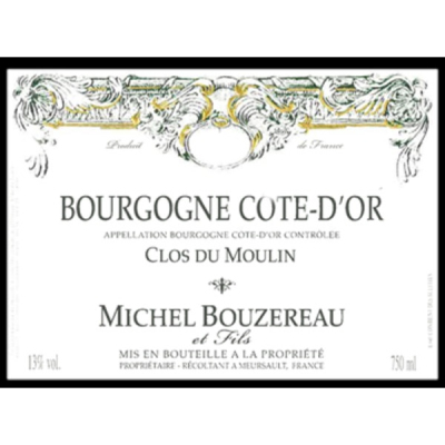 Michel Bouzereau Bourgogne Cote d'Or Clos du Moulin 2022 (6x75cl)