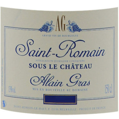Alain Gras Saint-Romain Sous le Chateau 2022 (1x150cl)