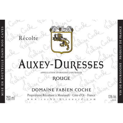 Fabien Coche Auxey-Duresses Rouge 2022 (12x75cl)